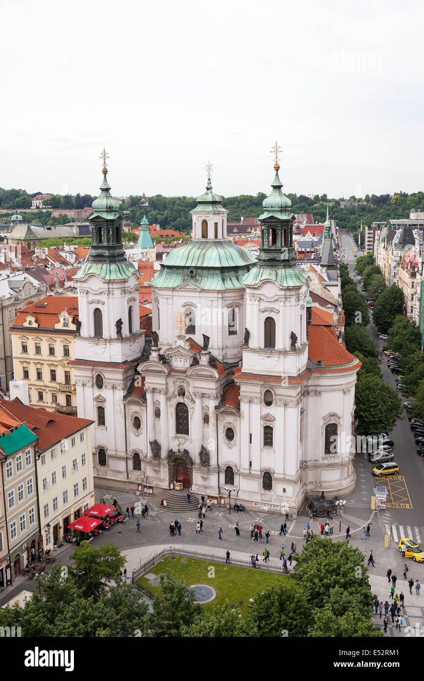 St. Nikolaus Kirche, Prag, Tschechische Republik. Stockfoto