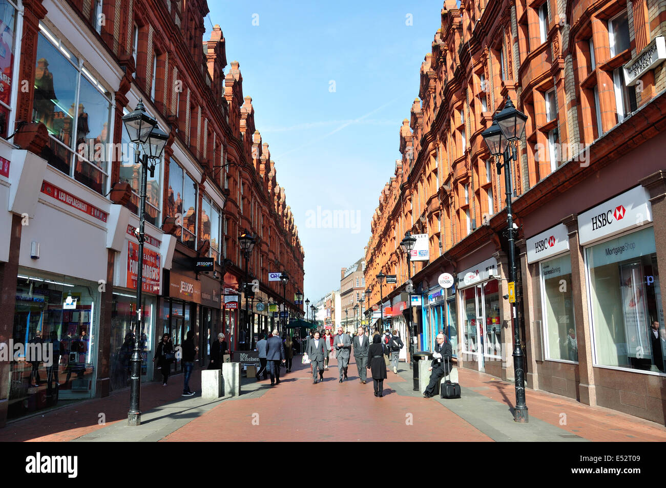 Queen Victoria Street, Reading, Berkshire, England, Vereinigtes Königreich Stockfoto