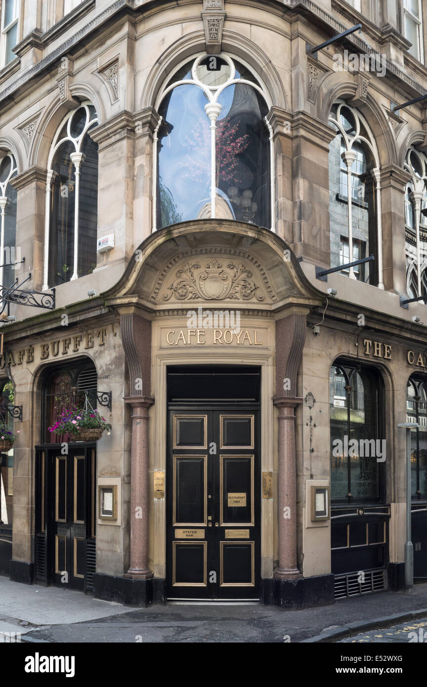 Cafe Royal Oyster Bar und Bierstube auf West Register Street, Edinburgh Stockfoto