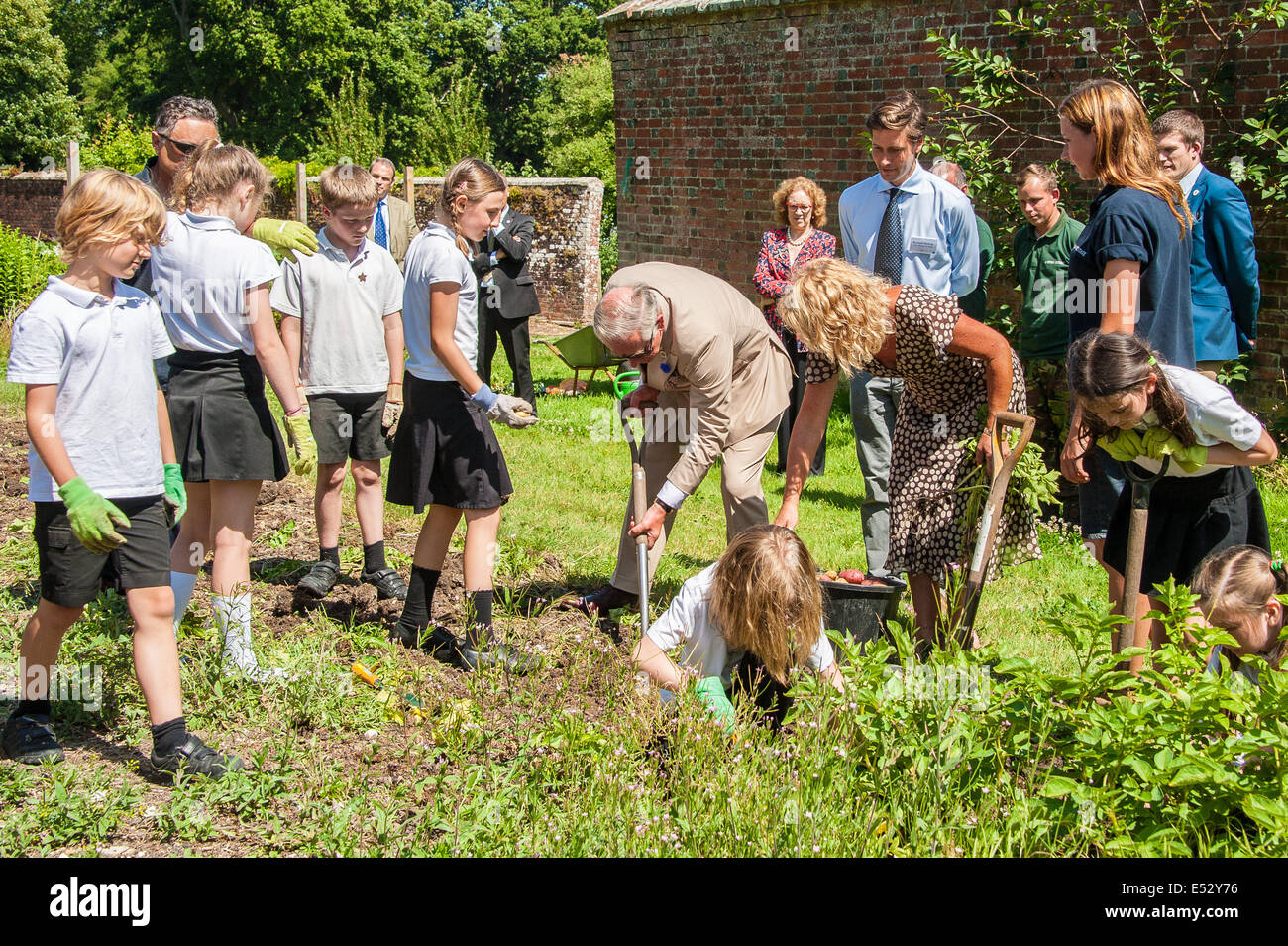 In einem gartenhaus mit kartoffeln sitzen Fotos und Bildmaterial in