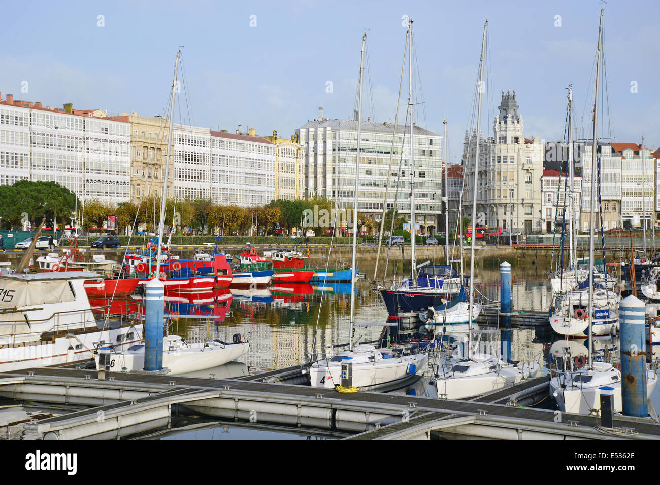 Harbour View, A Coruña, A Coruña Provinz, Galicien, Königreich Spanien Stockfoto