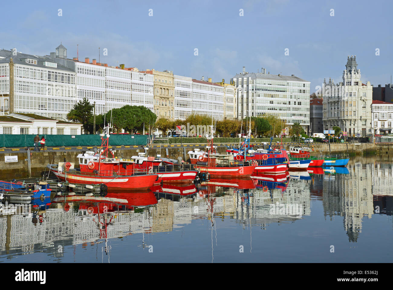 Harbour View, A Coruña, A Coruña Provinz, Galicien, Königreich Spanien Stockfoto