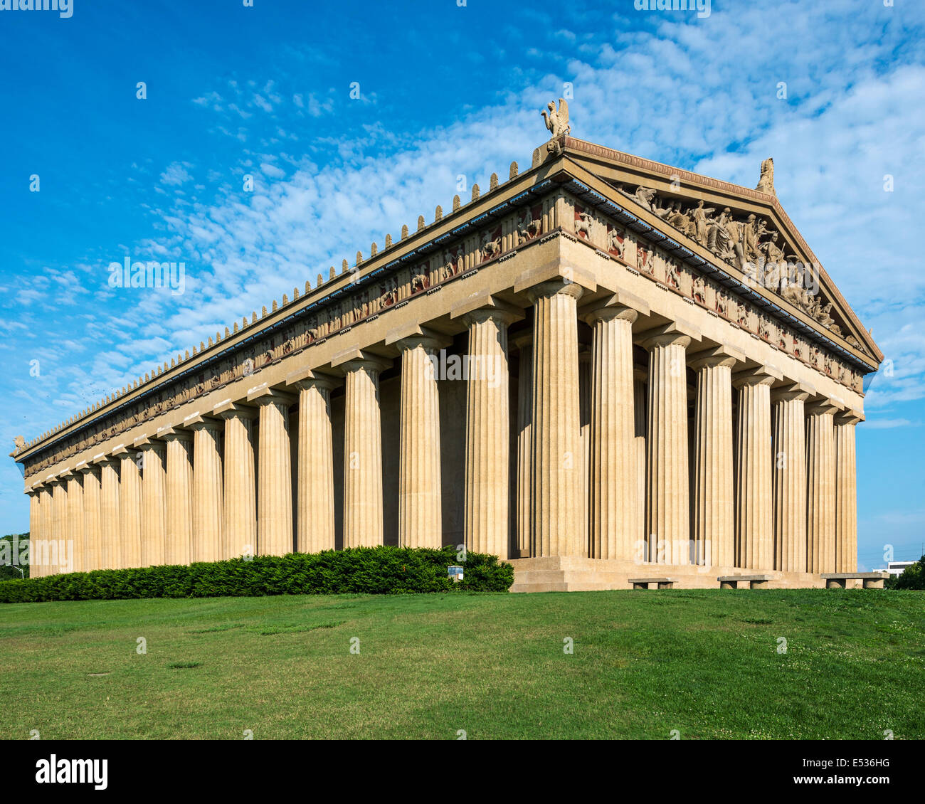 Parthenon Replica im Centennial Park in Nashville, Tennessee, USA. Stockfoto