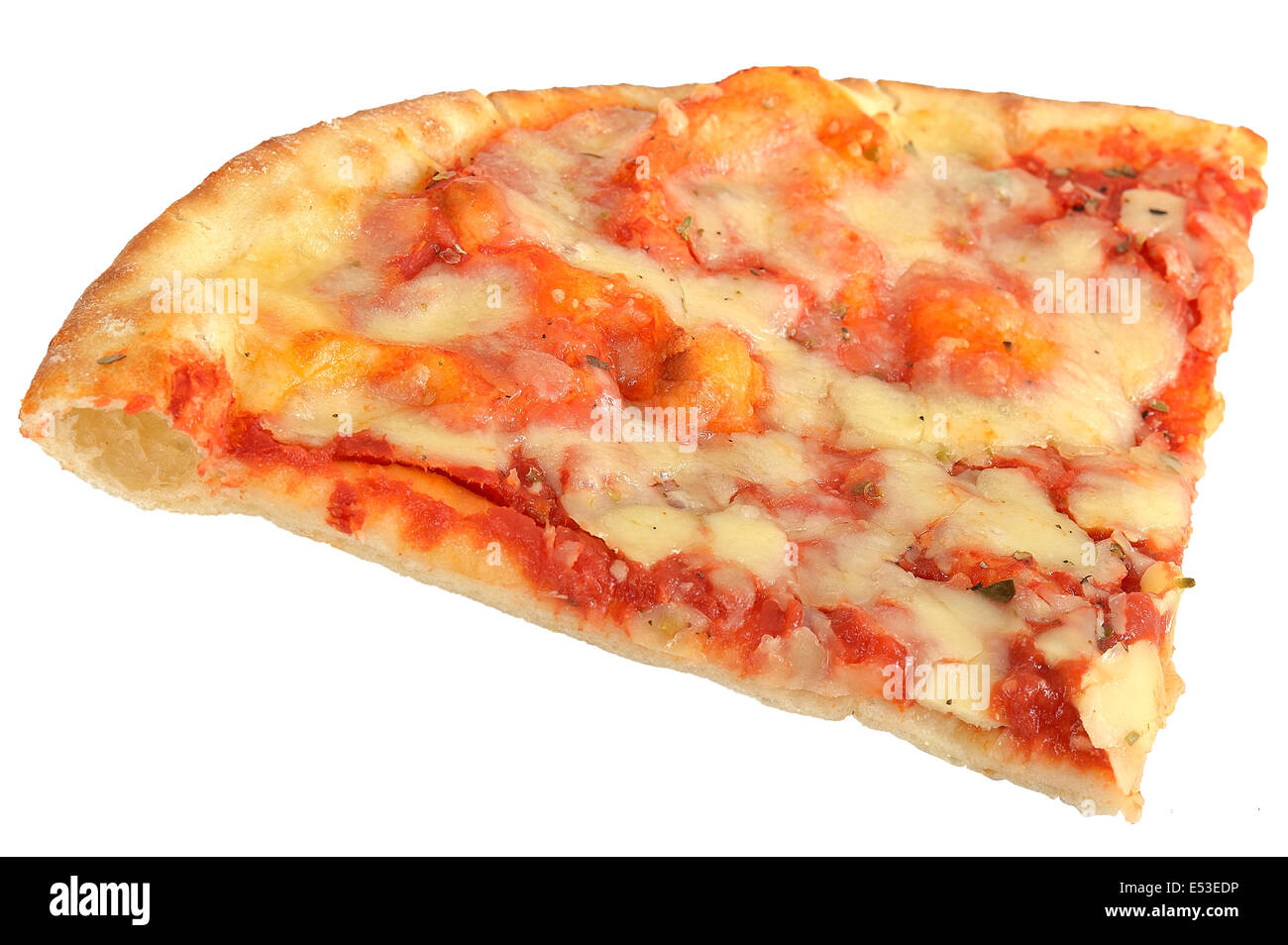 Scheibe der Margherita Pizza Stockfoto