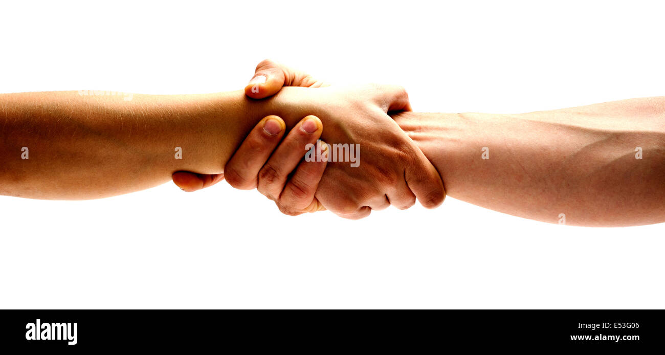 Starker Halt. Stockfoto