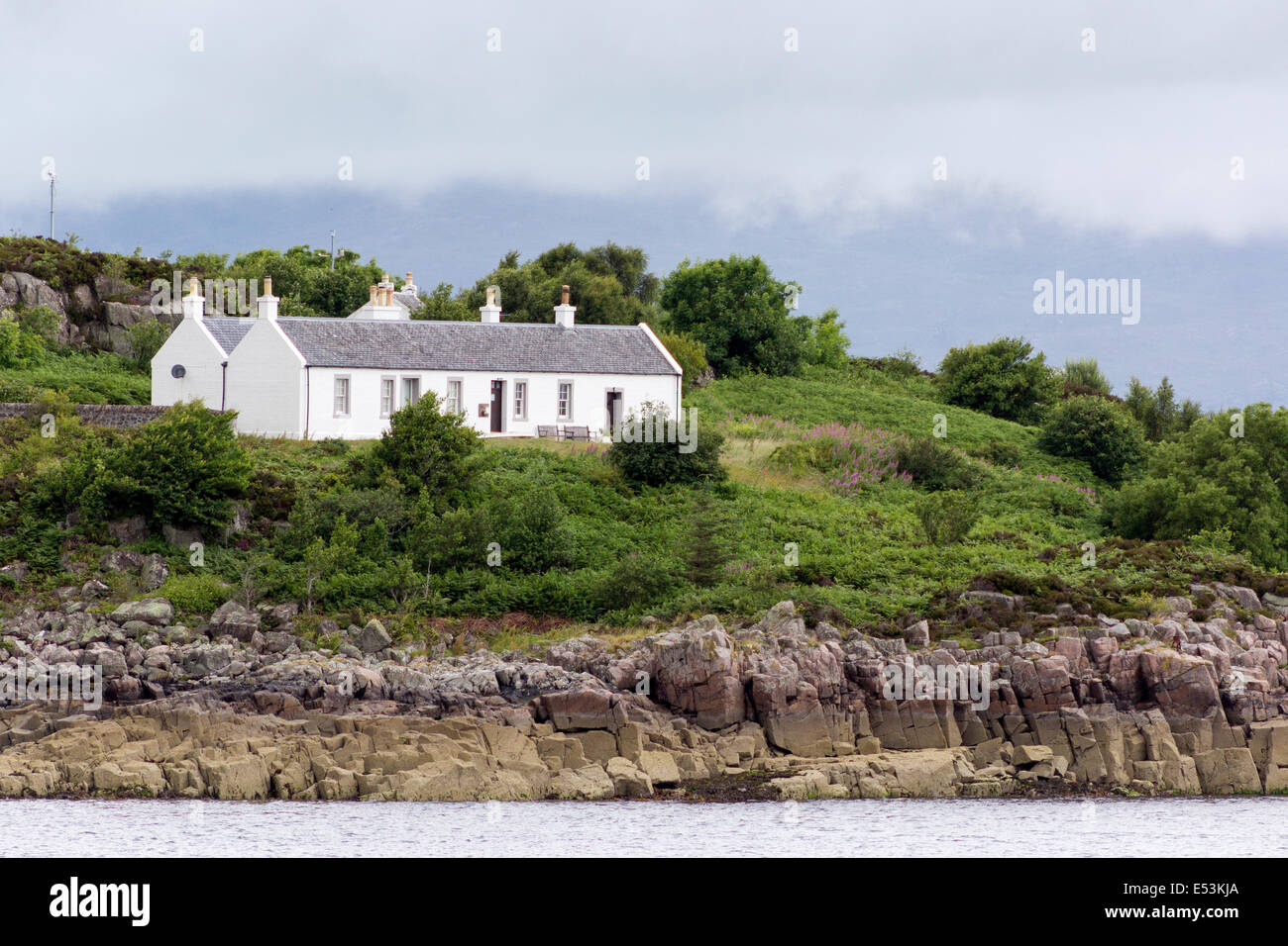 Gavin Maxwell Museum befindet sich zwischen Kyleakin auf der Isle Of Skye und Kyle of Lochalsh Eilean Ban ("White Island") Schottland UK Stockfoto