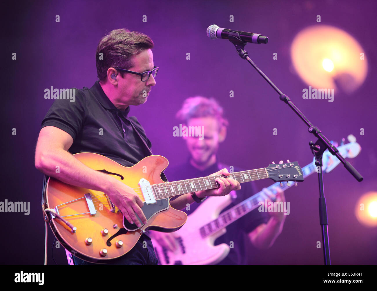 Perth, Schottland, Großbritannien. 19. Juli 2014. Nick Heyward spielt beim Rücklauf Schottland Festival am Scone Palace, Perth, Schottland, UK, Credit: Derek Allan/Alamy Live News Stockfoto