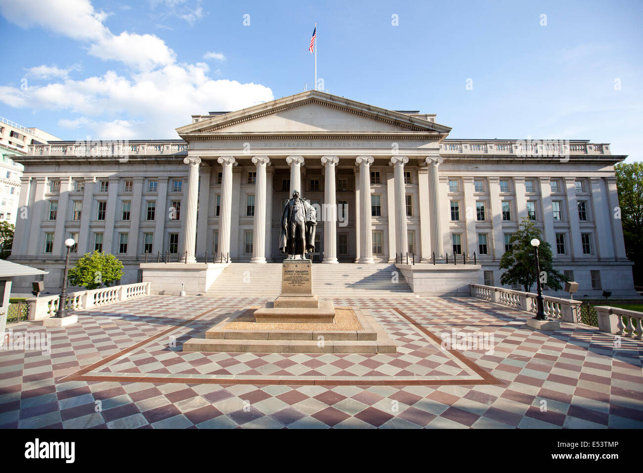 Treasury-Abteilung Gebäude in Washington d.c. Stockfoto