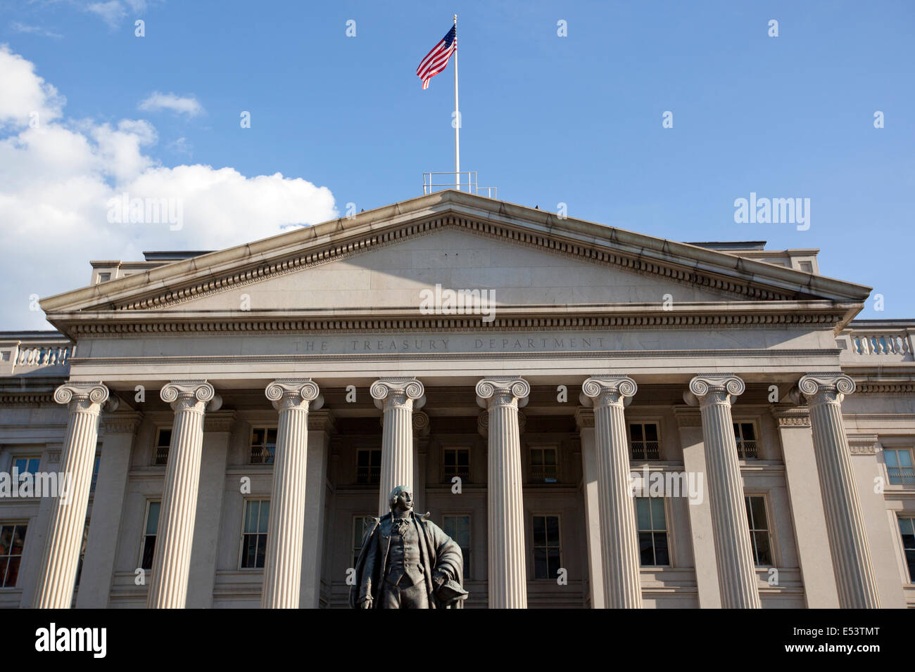 Treasury-Abteilung Gebäude in Washington d.c. Stockfoto