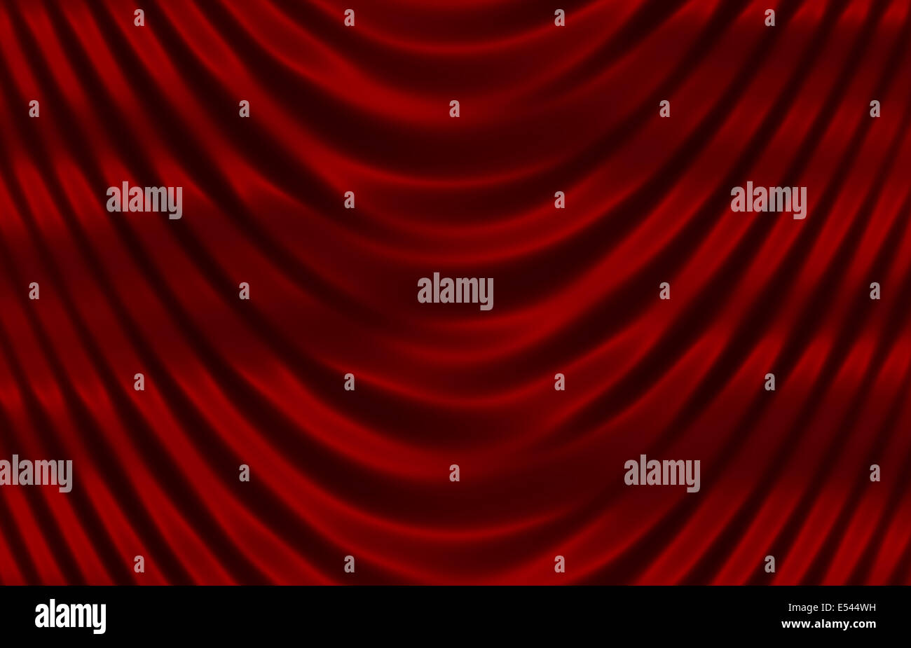 rot glänzende Seide Textur hautnah. Abbildung Stockfoto