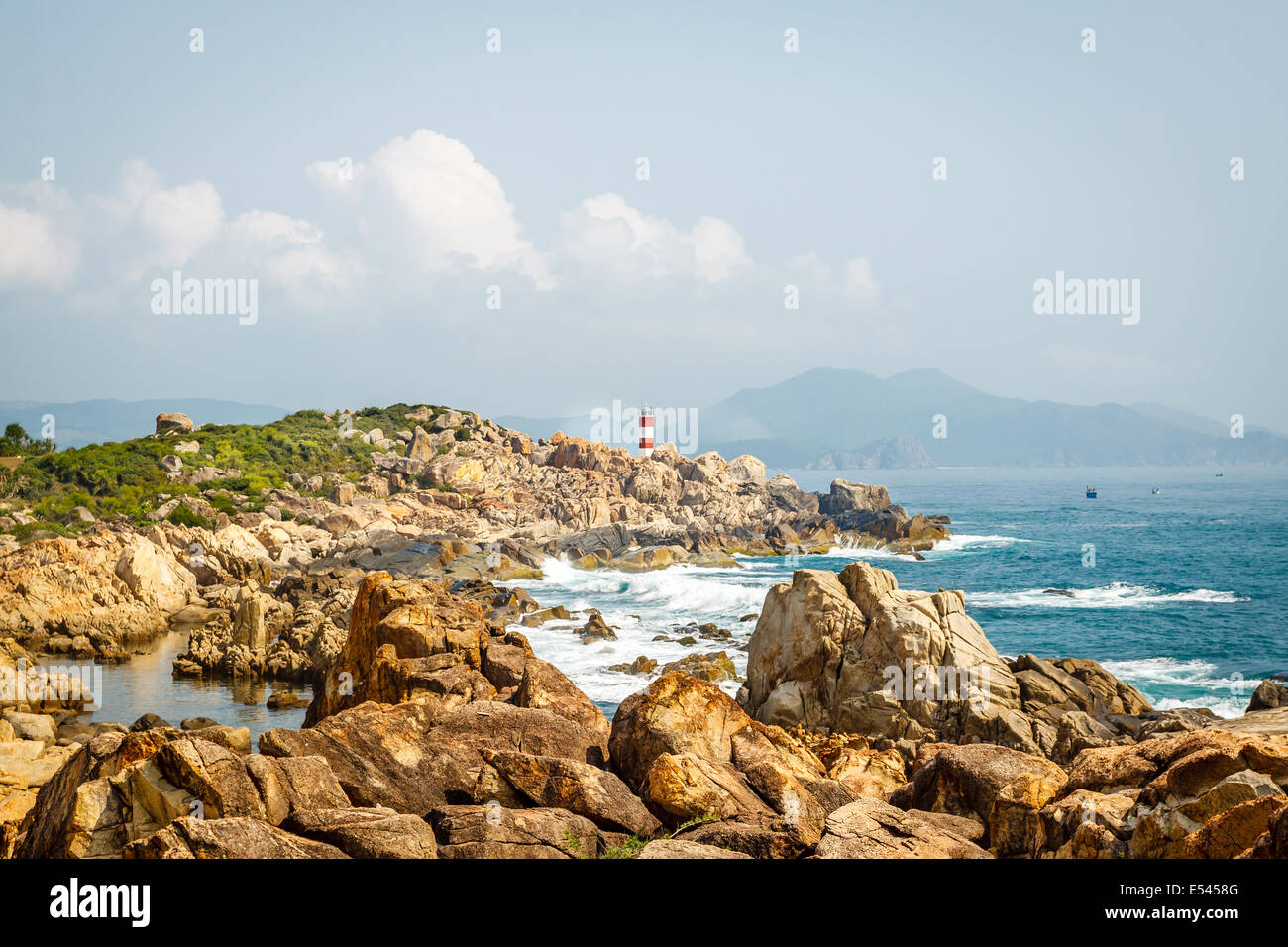 Strand von Ly Sohn Island, Vietnam Stockfoto