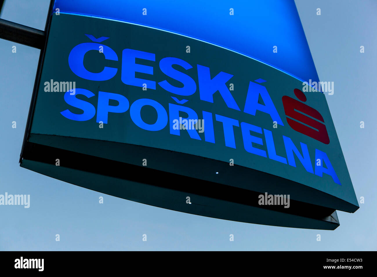 Ceska Sporitelna, Tschechische Sparkasse Logo Zeichen Stockfoto