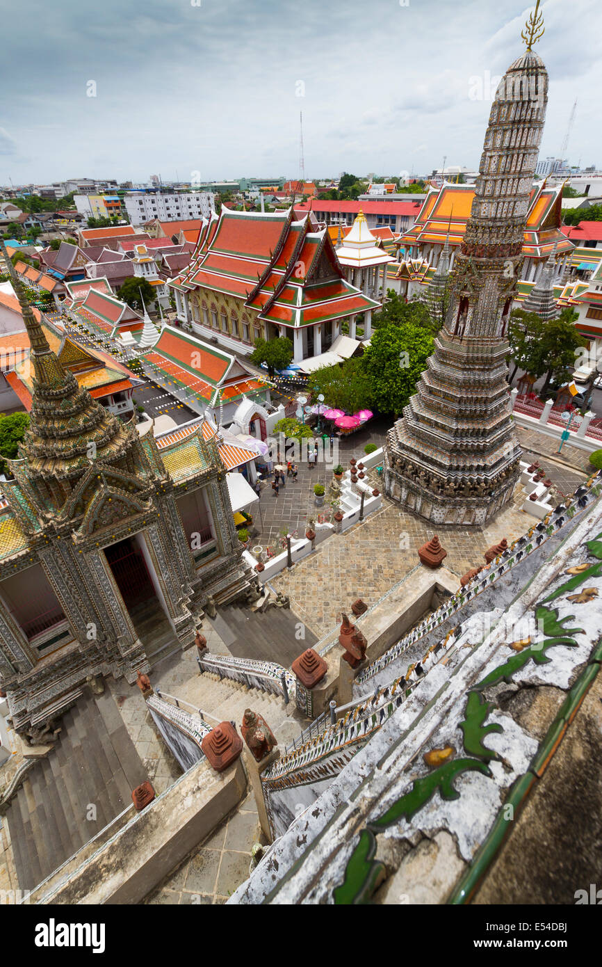 Wat Arun Rajwararam oder Tempel der Morgenröte.  Bangkok, Thailand. Asien. Stockfoto