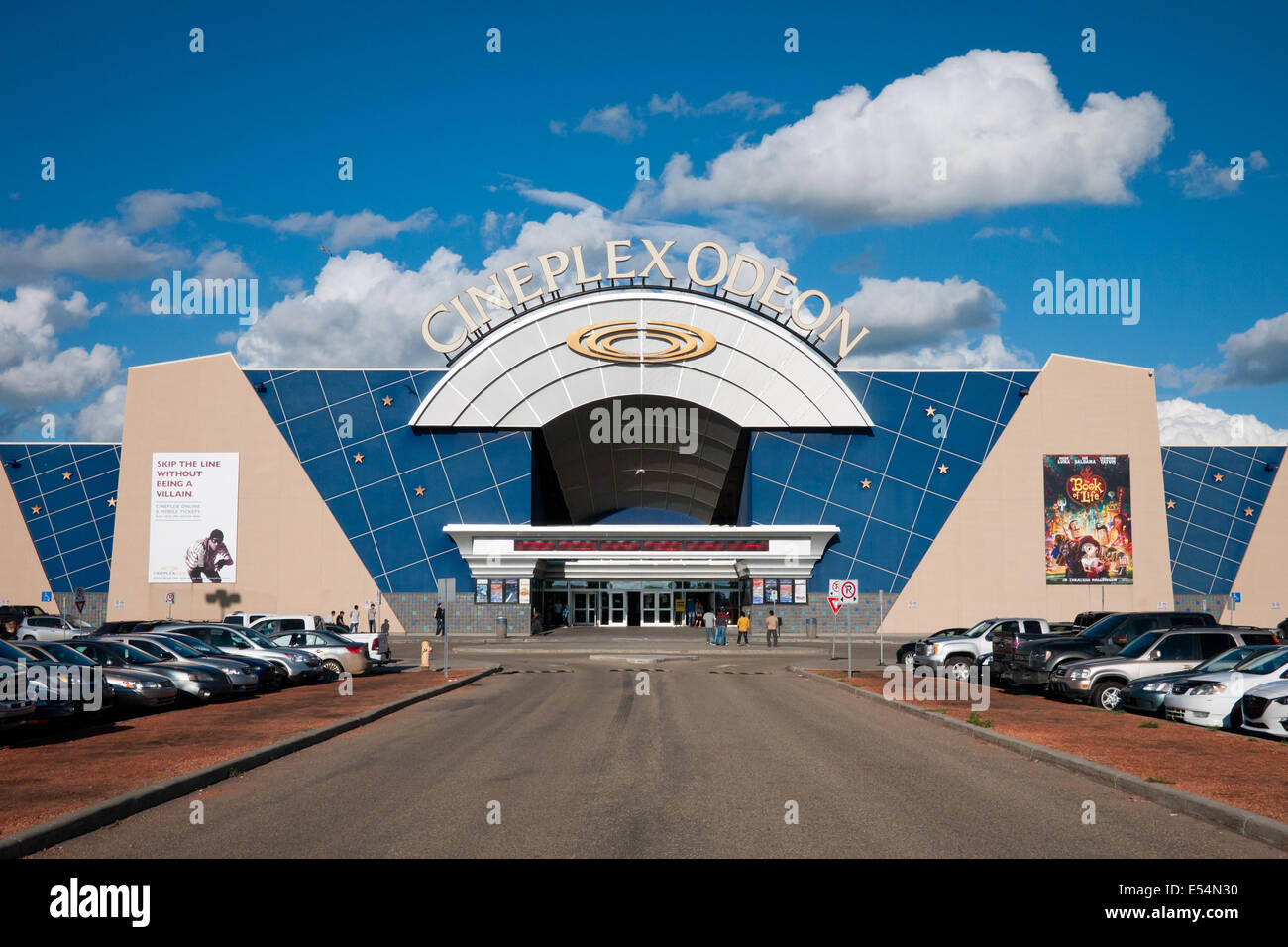 Ein Cineplex Odeon Kino in Edmonton, Alberta, Kanada. Stockfoto