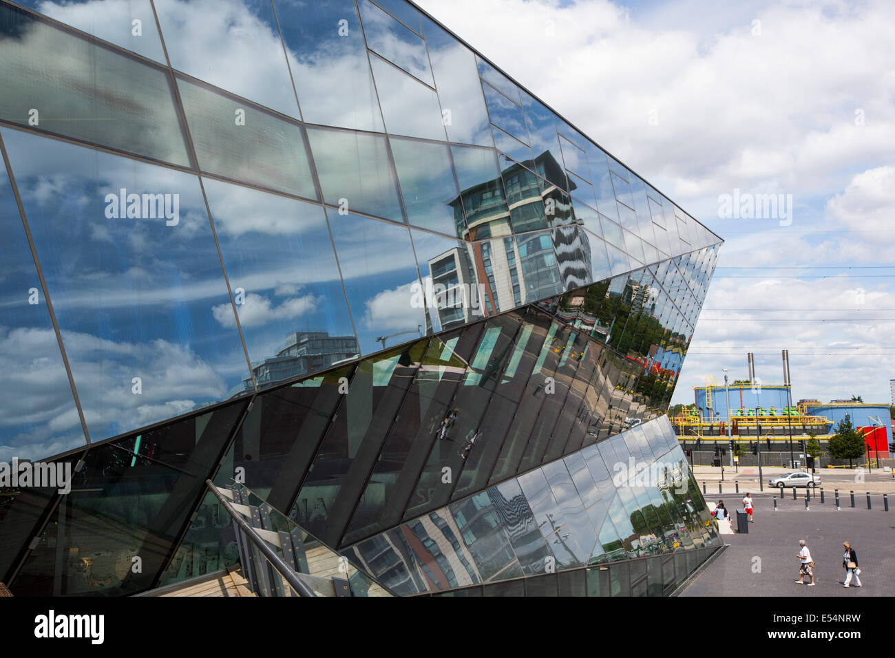 Der Kristall Gebäude, das ist das erste Gebäude in der Welt eine herausragende BREEAM (BRE Environmental Assessment vergeben werden Stockfoto