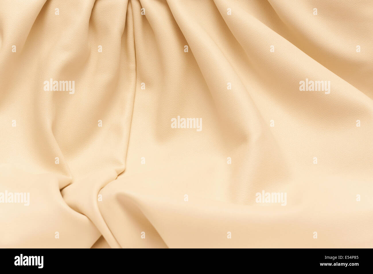 Hintergrund mit zerknittertem Leder Stockfoto
