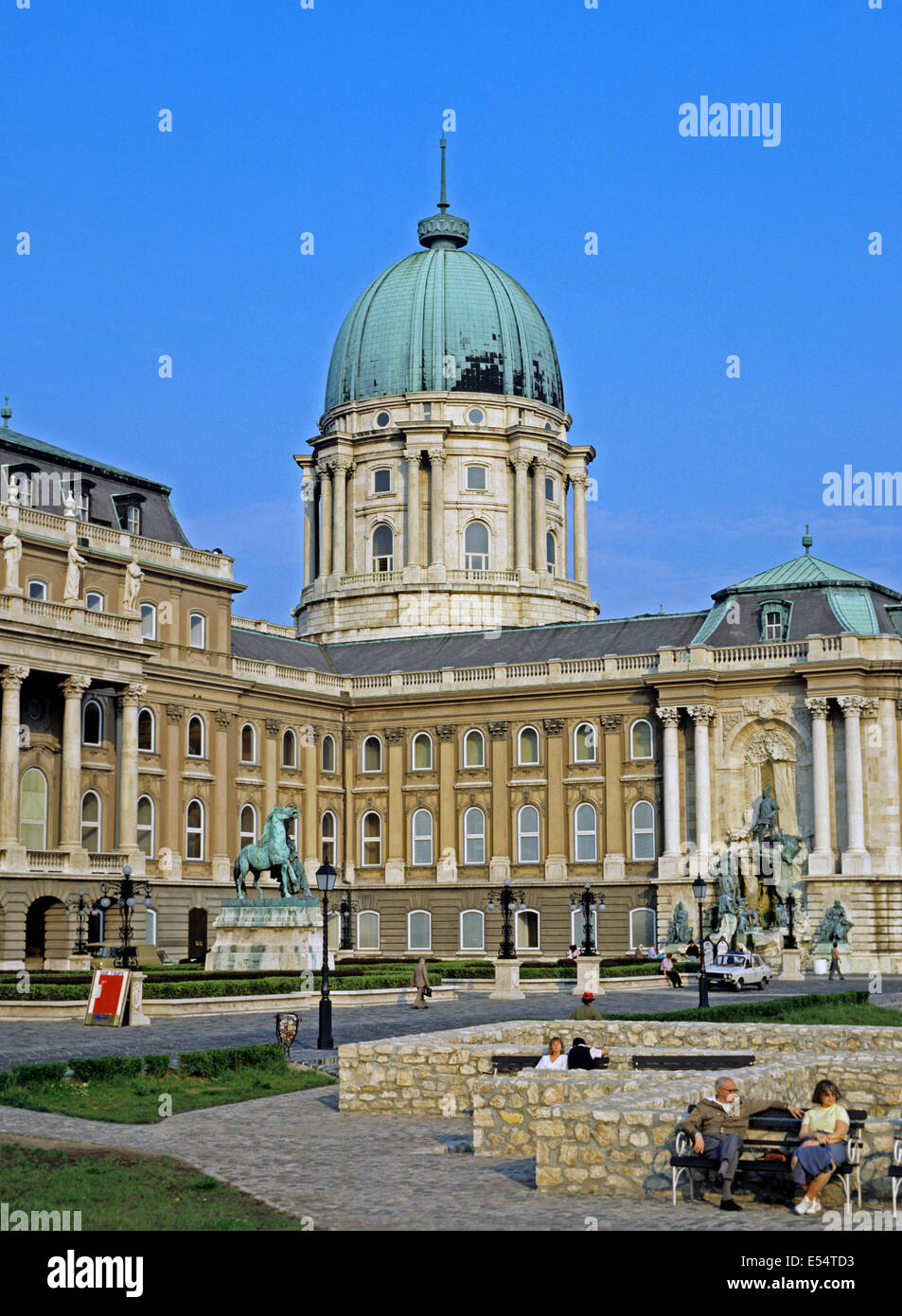 Die Ungarische Nationalgalerie befindet sich in der Budaer Burg in Budapest, Ungarn Stockfoto