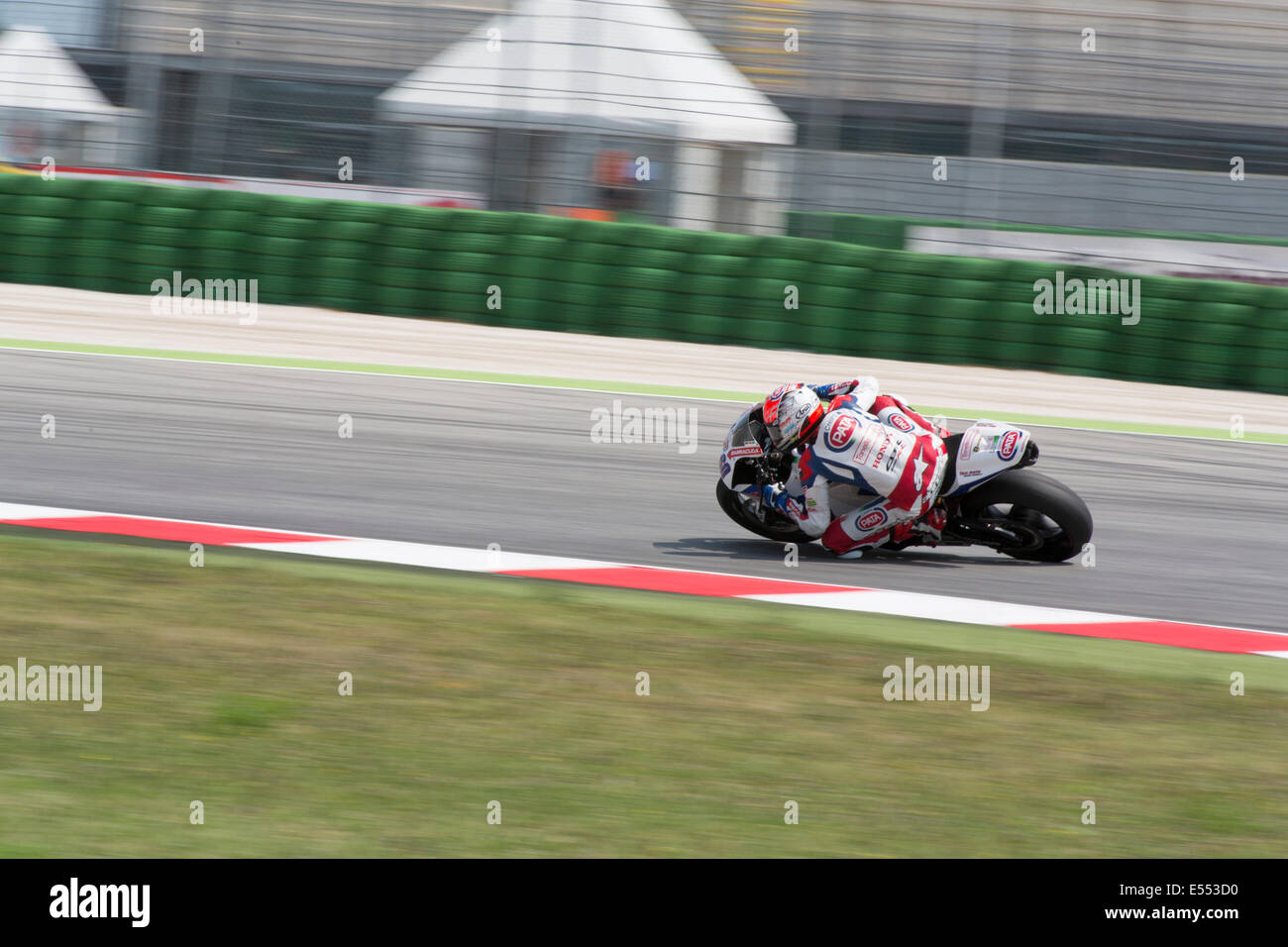 MISANO ADRIATICO, Italien - Juni 21: Honda CBR600RR von PATA Honda World Supersport Team, angetrieben von VD MARK Michael Stockfoto