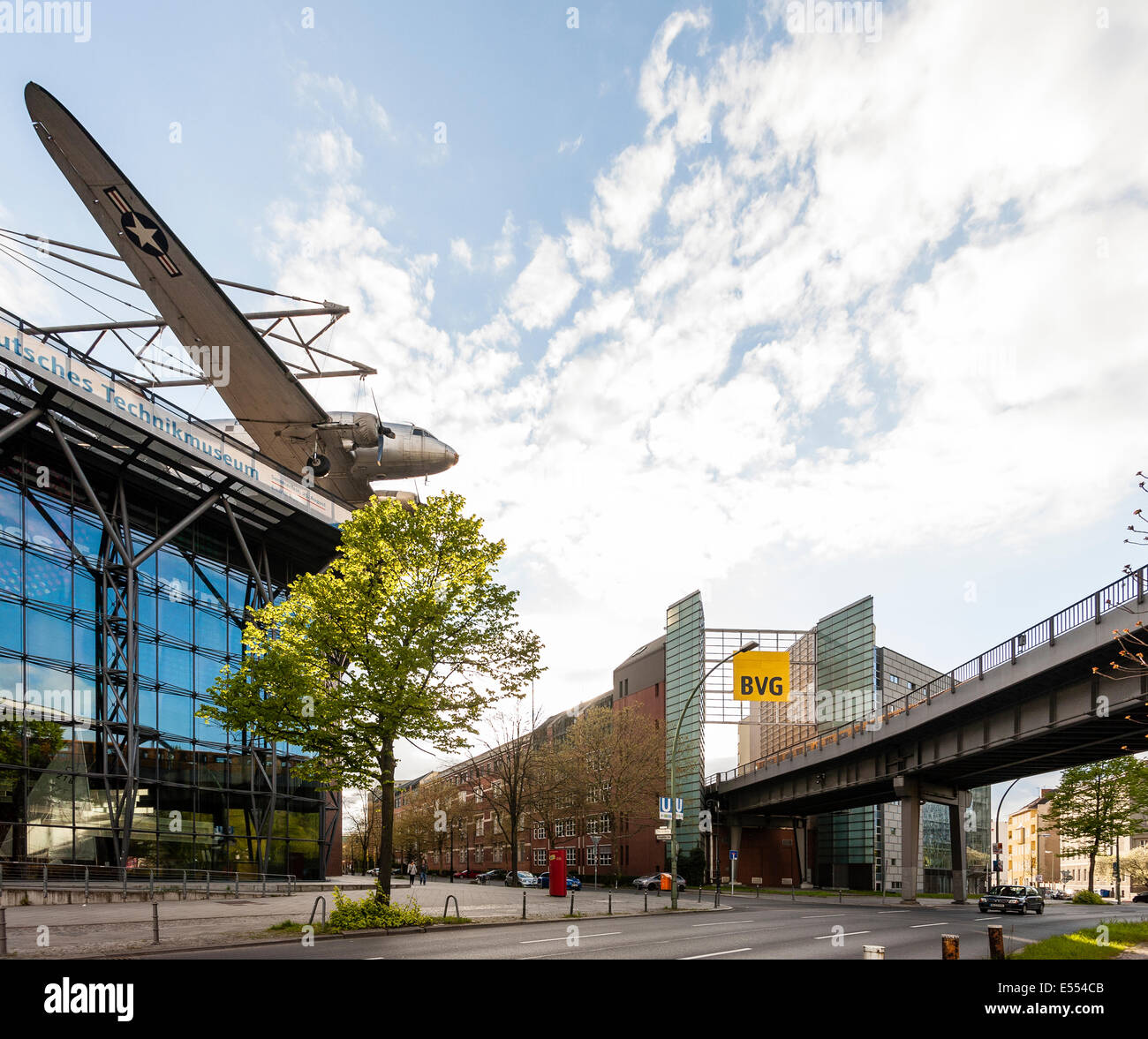 Deutsches Technikmuseum und BVG Gebäude, Berlin, Deutschland Stockfoto
