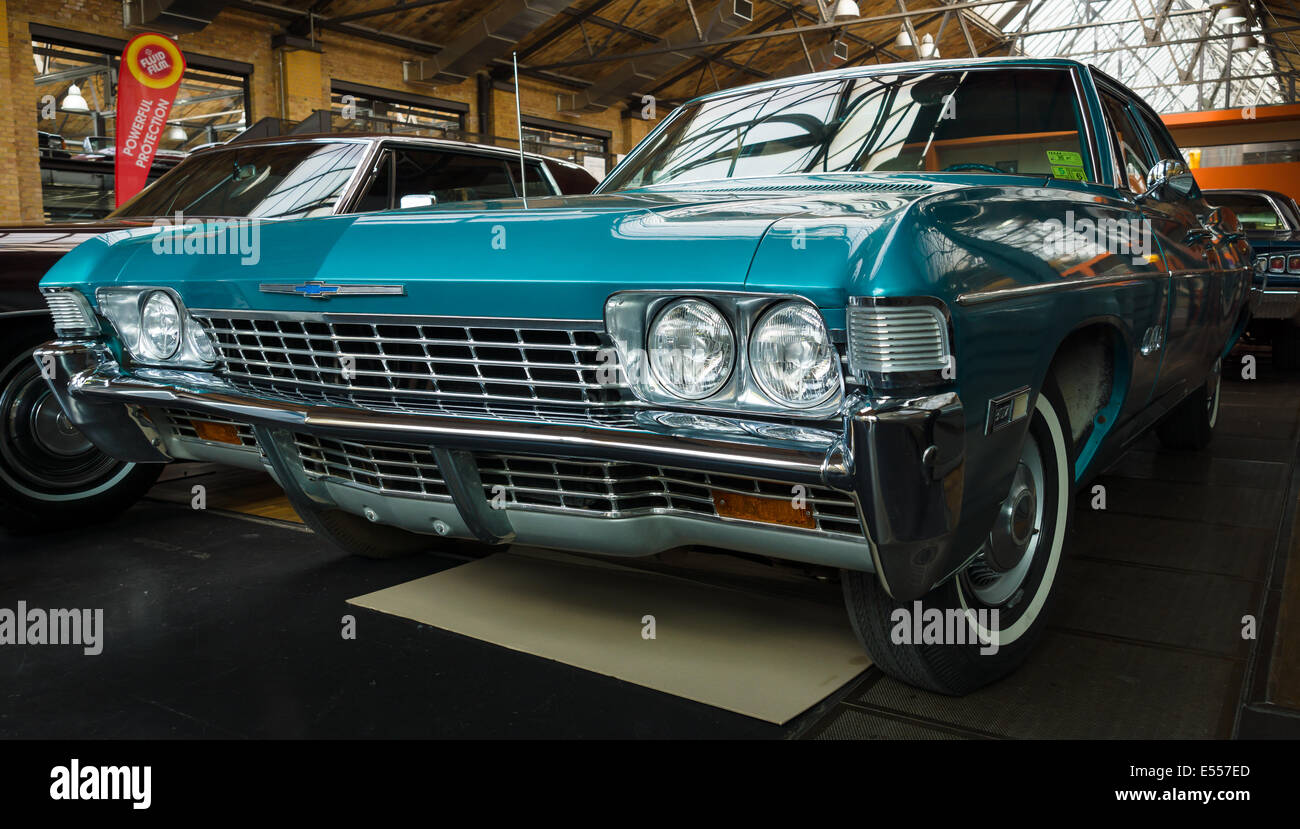 Full-size Car Chevrolet Bel Air (1968). 307 cu in (5,0 L) V8-Motor. 27. Oldtimer-Tage Berlin - Brandenburg Stockfoto