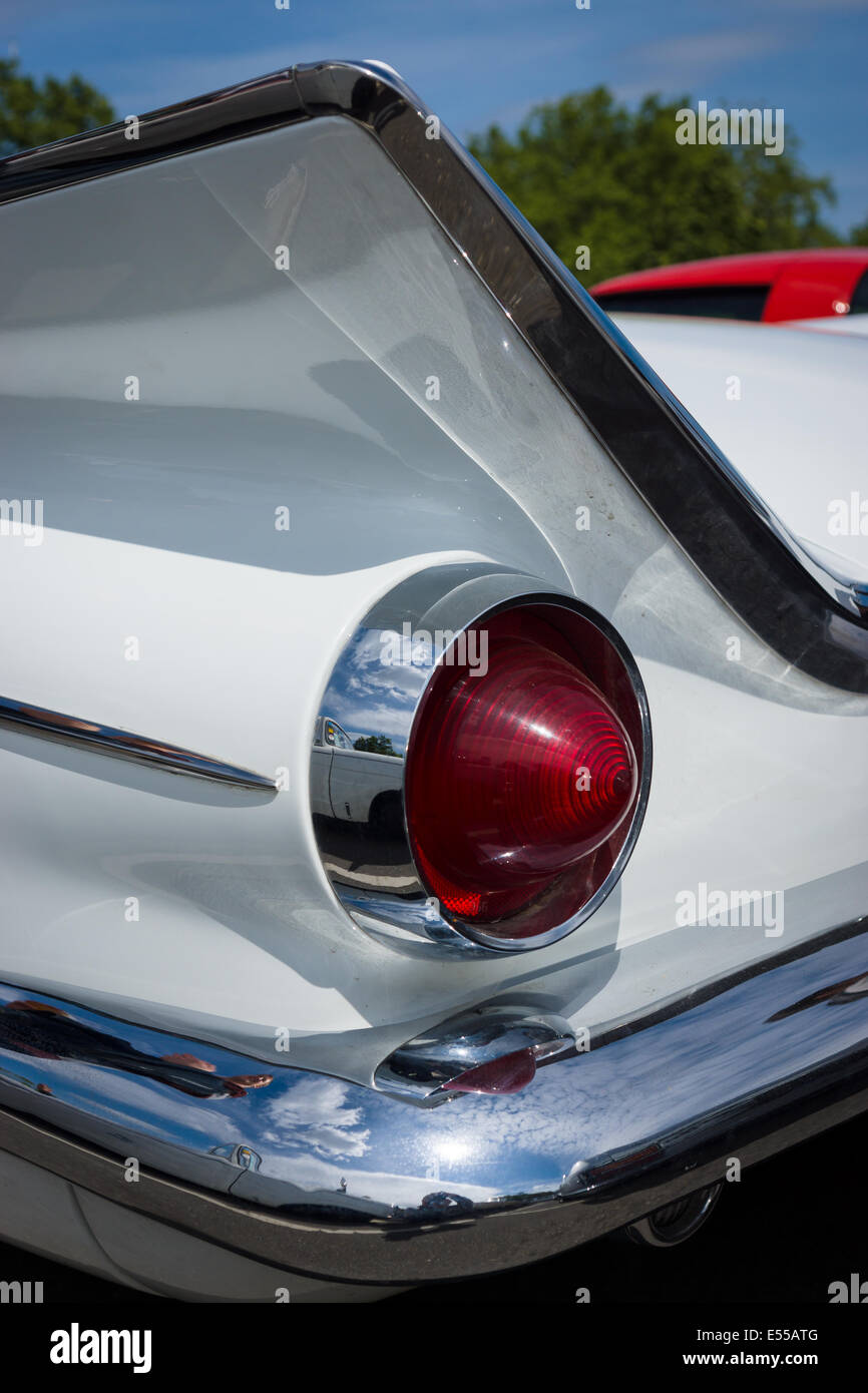 Bremse-Rückleuchten von Buick LeSabre (erste Generation). 27. Oldtimer-Tage Berlin - Brandenburg Stockfoto