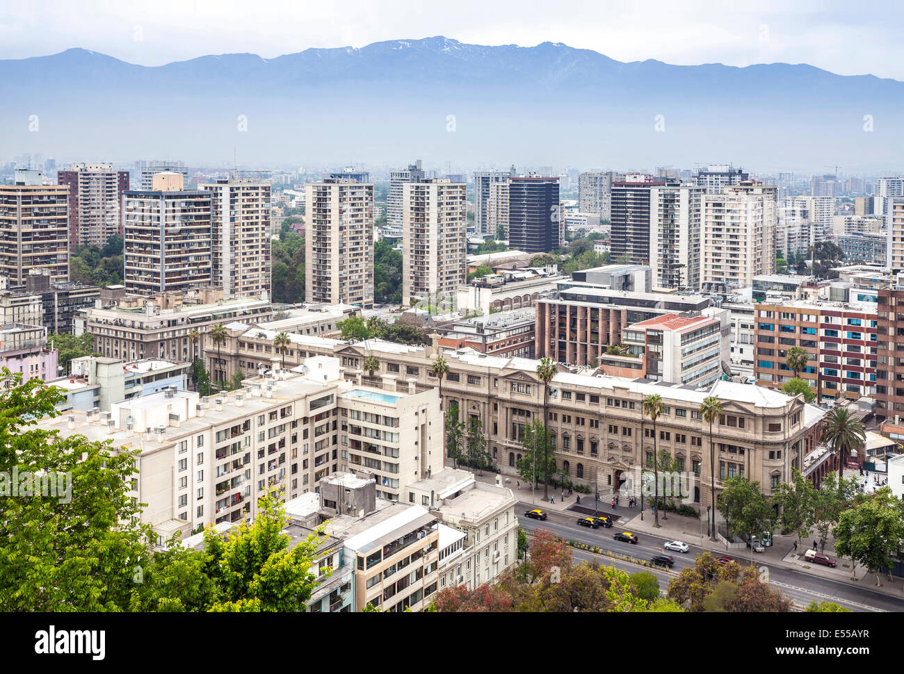 Santiago de Chile Skyline der Innenstadt. Stockfoto