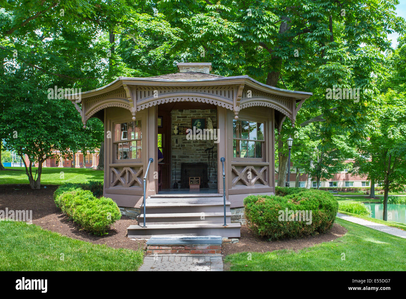 Mark Twain Study Elmira College 1855 gegründet einer koedukativen private liberale Kunsthochschule 1855 gegründet als ein Womans col Stockfoto