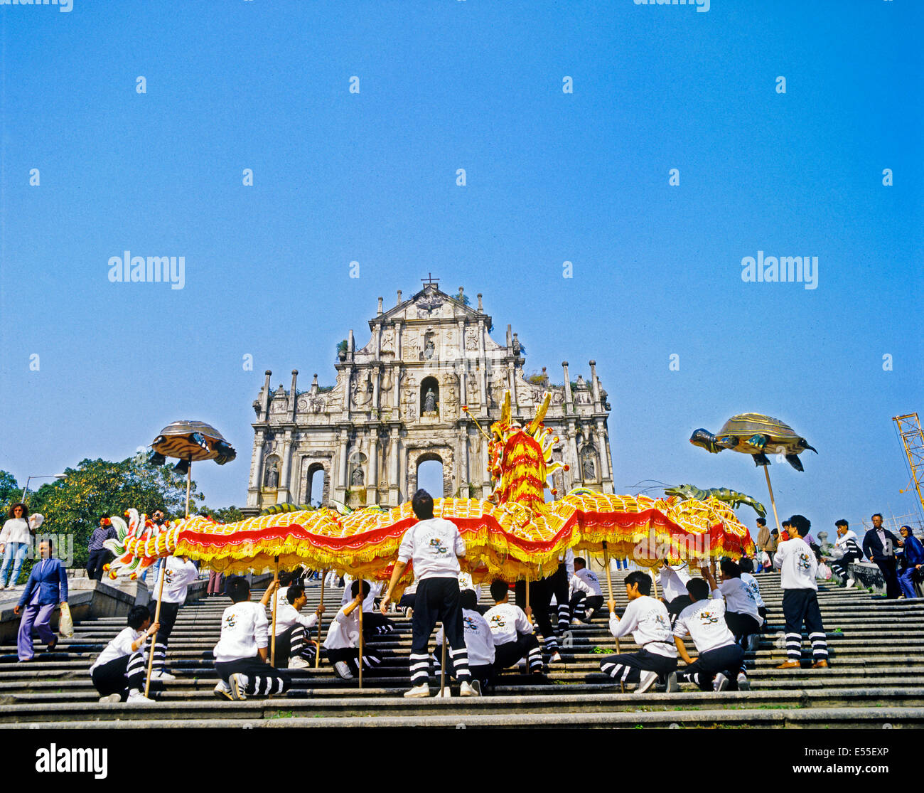 Die Ruinen der St. Pauls, Macau Stockfoto