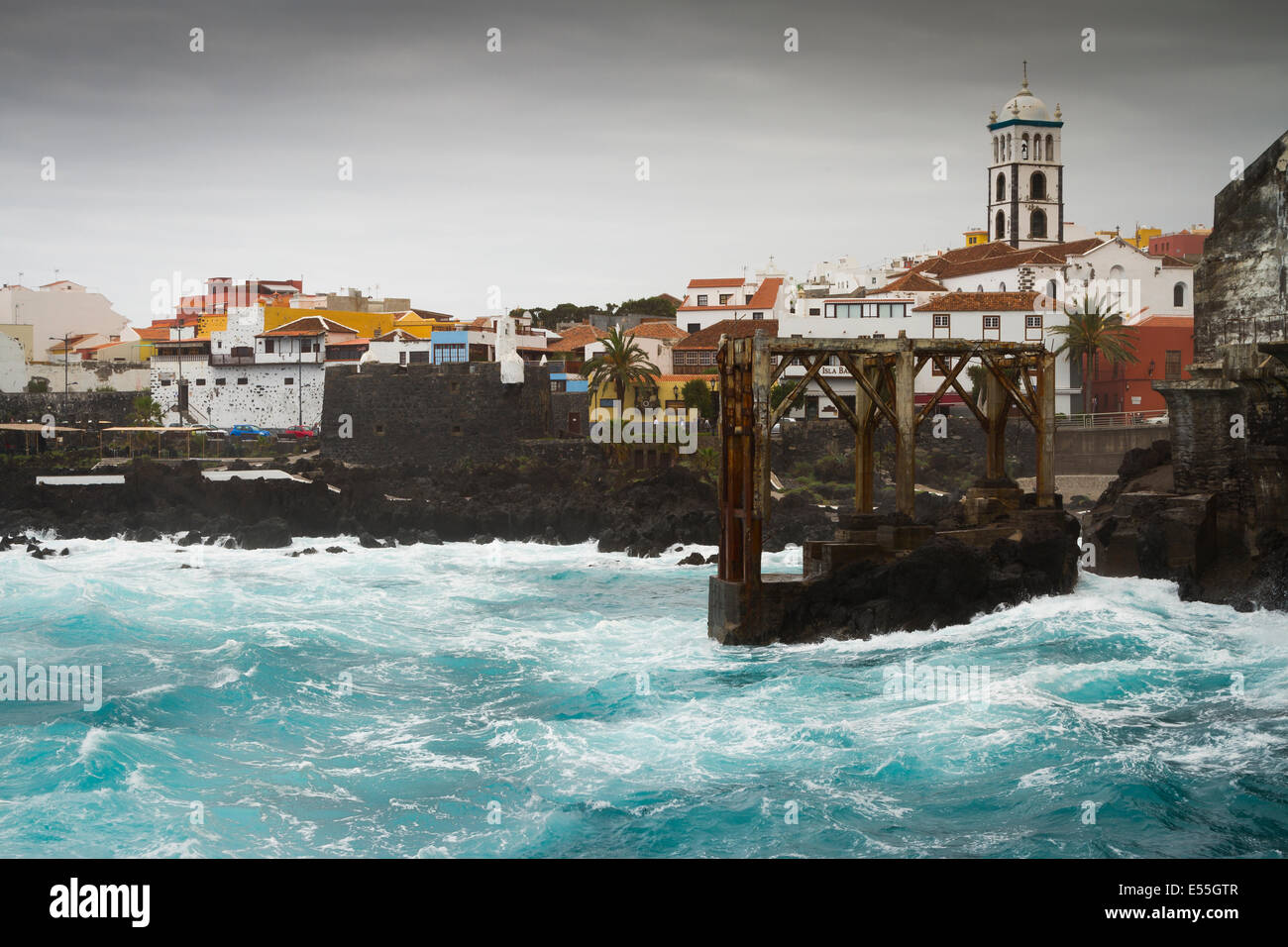 Garachico. Teneriffa, Kanarische Inseln, Atlantik, Spanien, Europa. Stockfoto