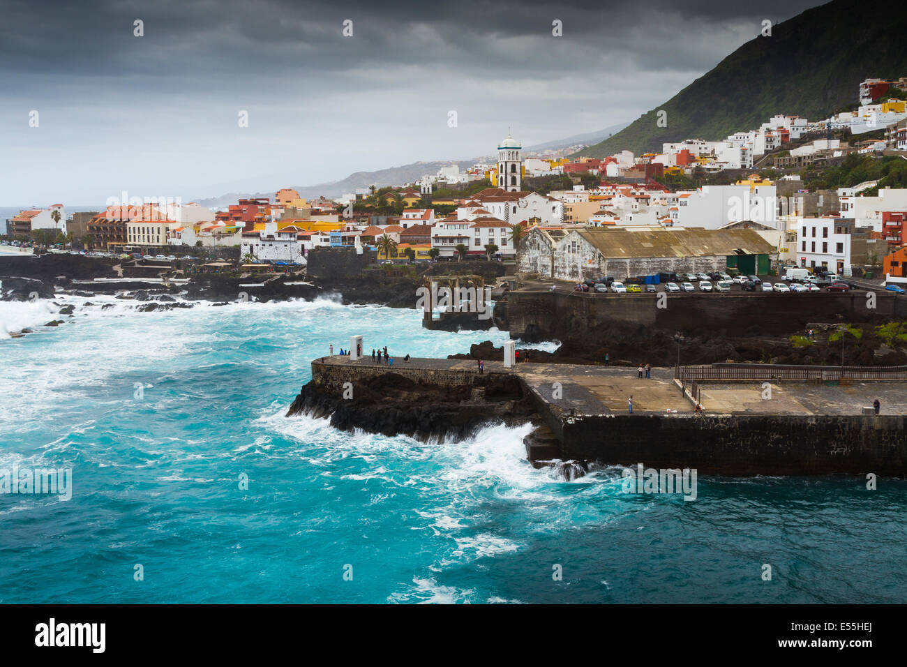Garachico. Teneriffa, Kanarische Inseln, Atlantik, Spanien, Europa. Stockfoto