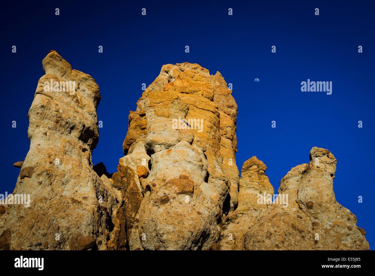 Felsformationen. Teide-Nationalpark. Teneriffa, Kanarische Inseln, Atlantik, Spanien, Europa. Stockfoto