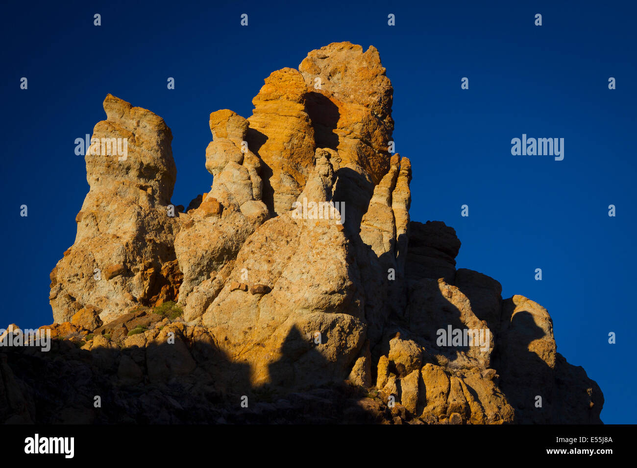 Felsformationen. Teide-Nationalpark. Teneriffa, Kanarische Inseln, Atlantik, Spanien, Europa. Stockfoto