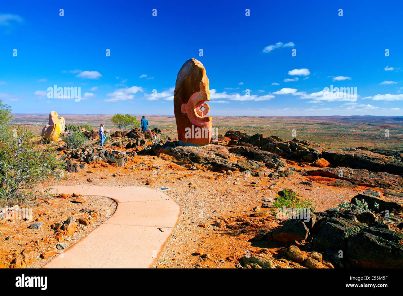 Skulpturenpark outback-Landschaft Broken Hill New South Wales Australien Stockfoto