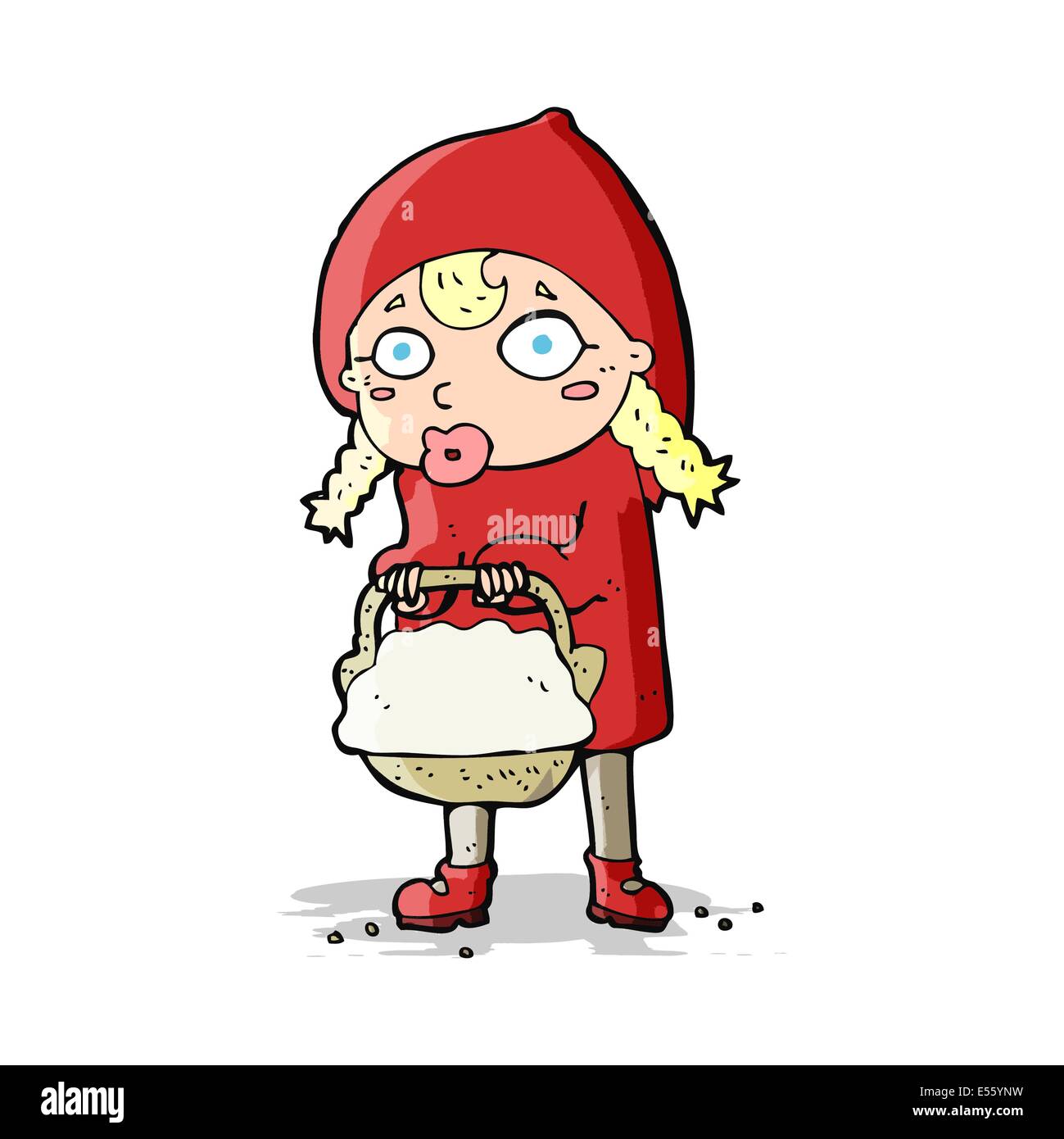 kleinen red Riding Hood cartoon Stock Vektor