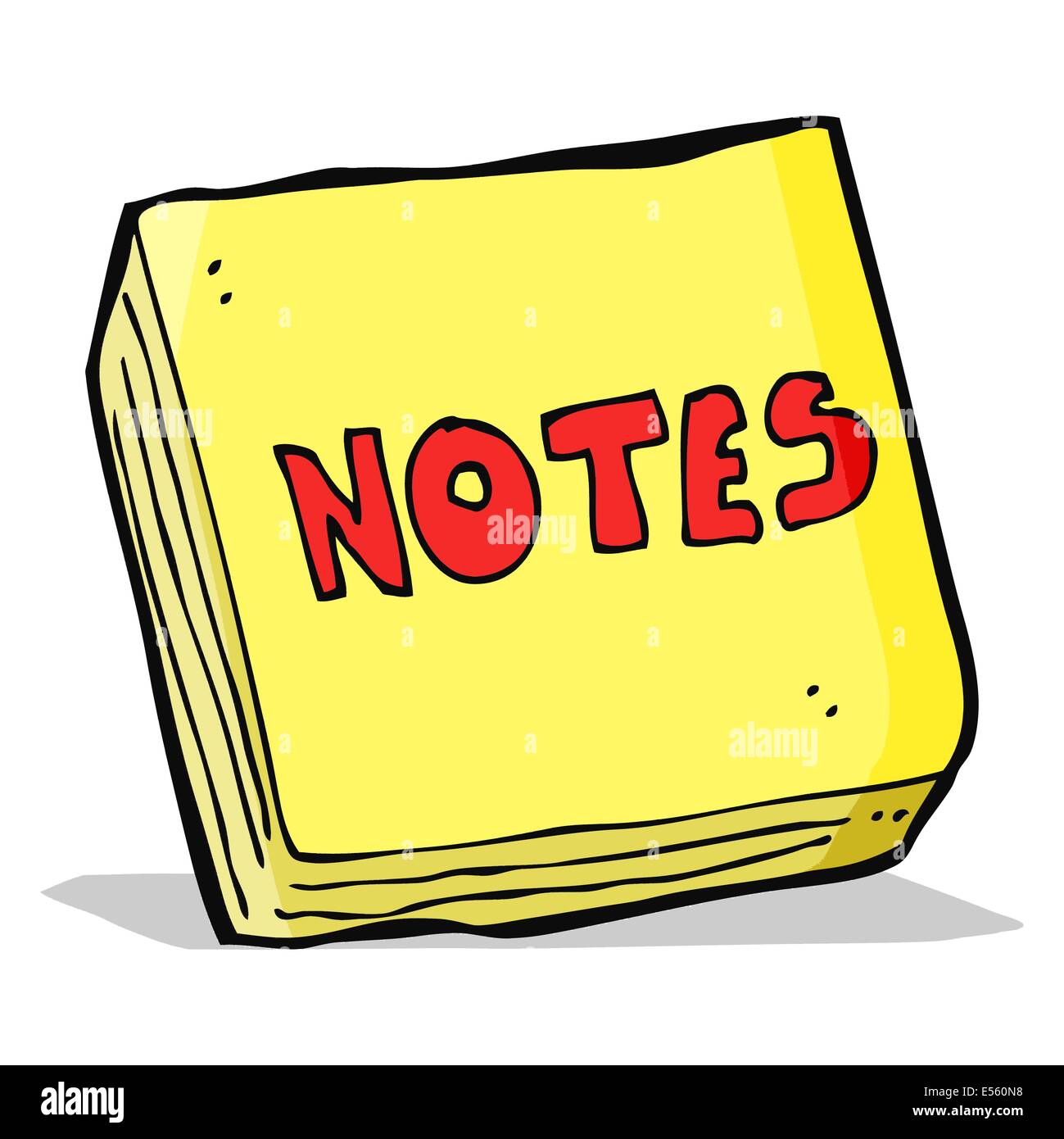 Cartoon-Notizen-pad Stock Vektor