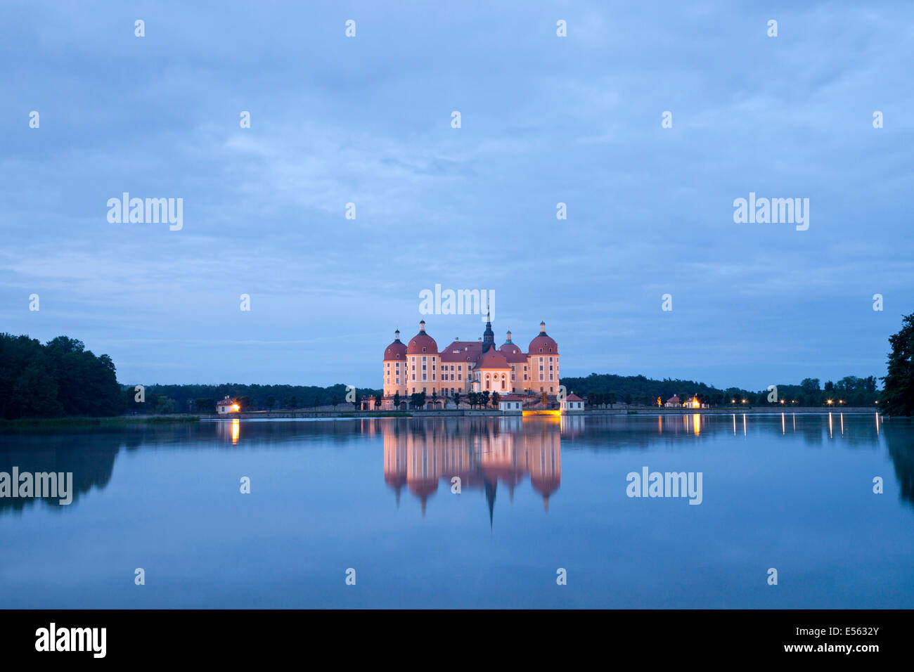 Schloss Moritzburg in Moritzburg bei Dresden, Sachsen, Stockfoto