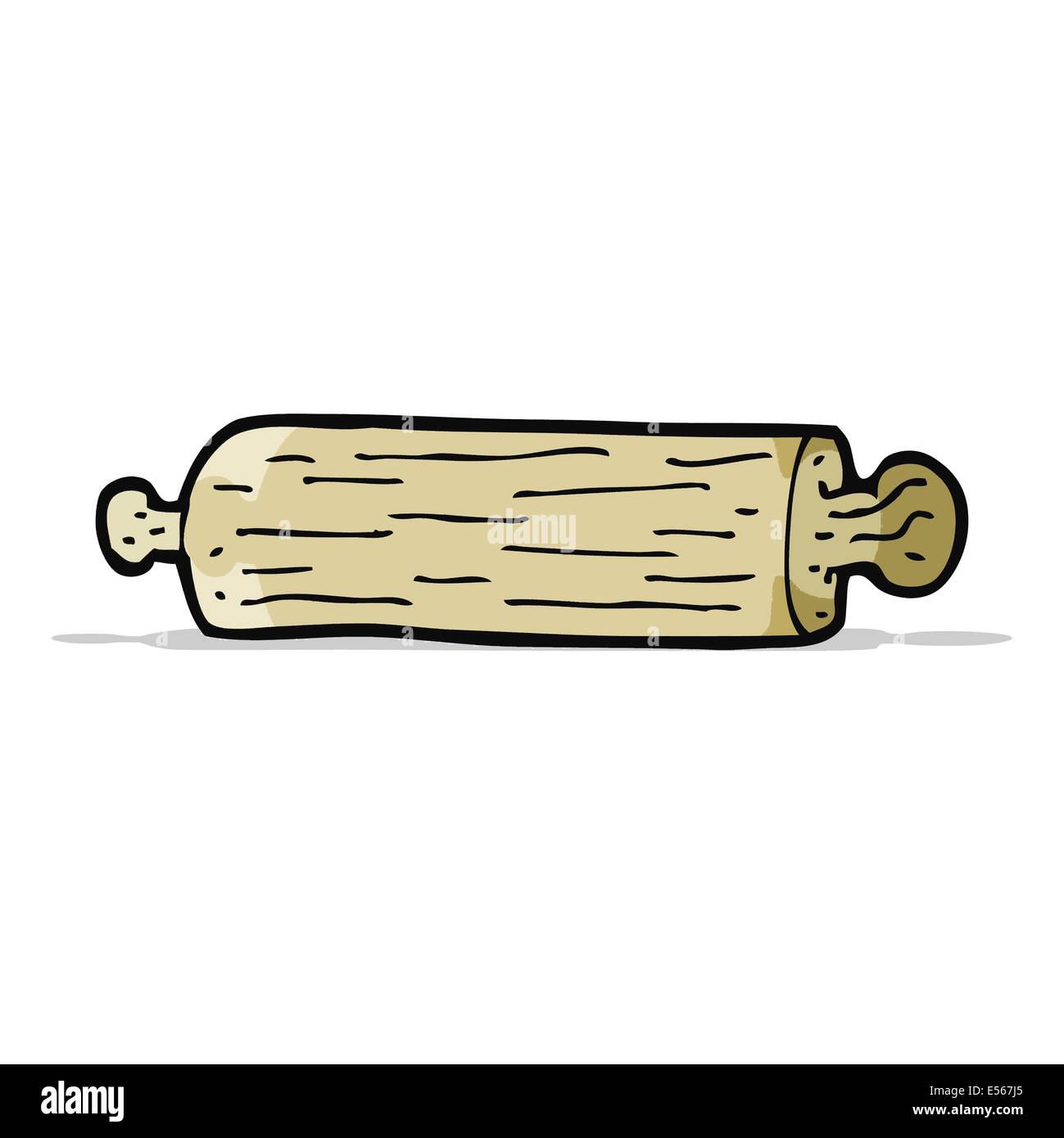 Cartoon-Nudelholz Stock Vektor