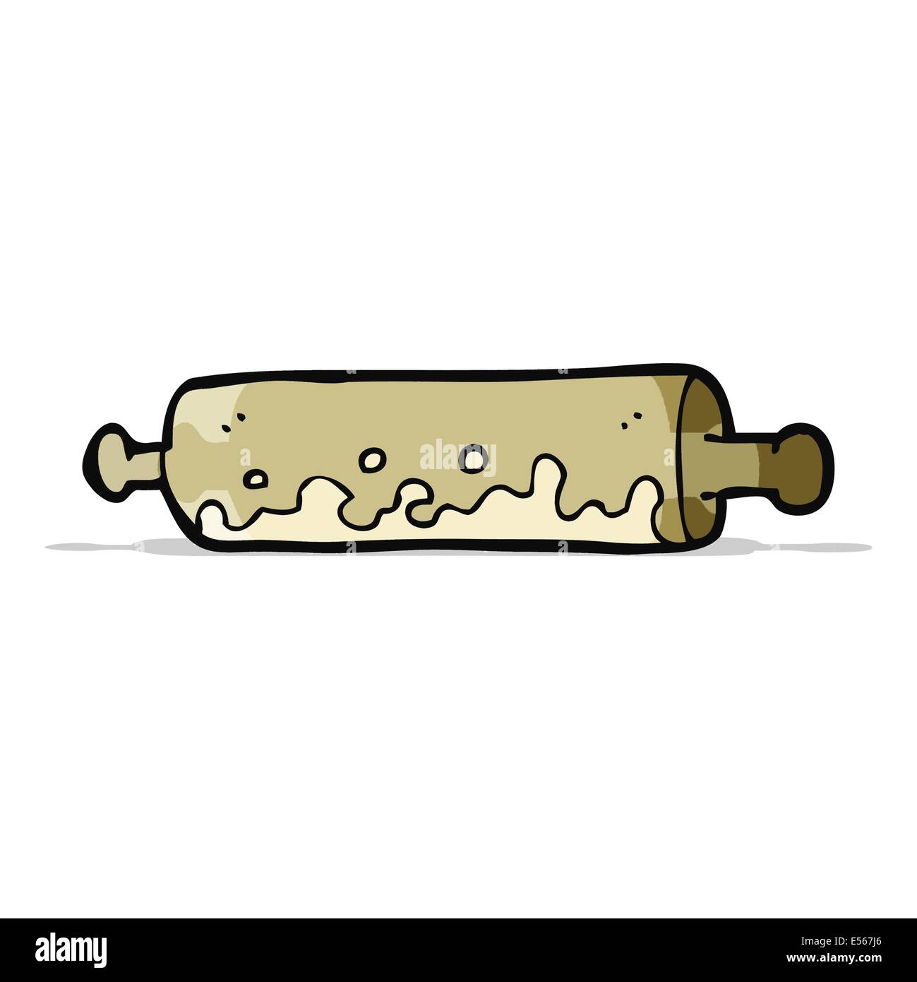 Cartoon-Nudelholz Stock Vektor