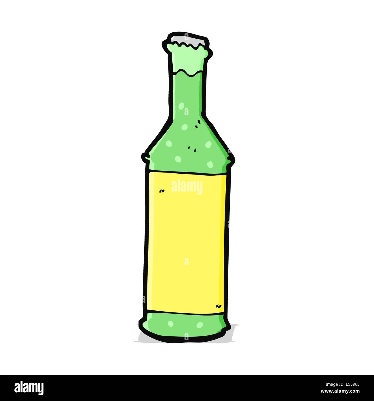 Cartoon-kohlensäurehaltige Getränke-Flasche Stock Vektor