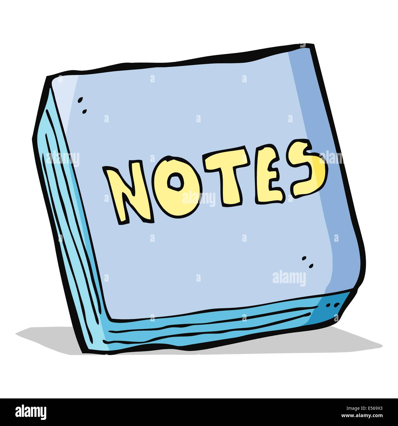 Cartoon-Notizen-pad Stock Vektor