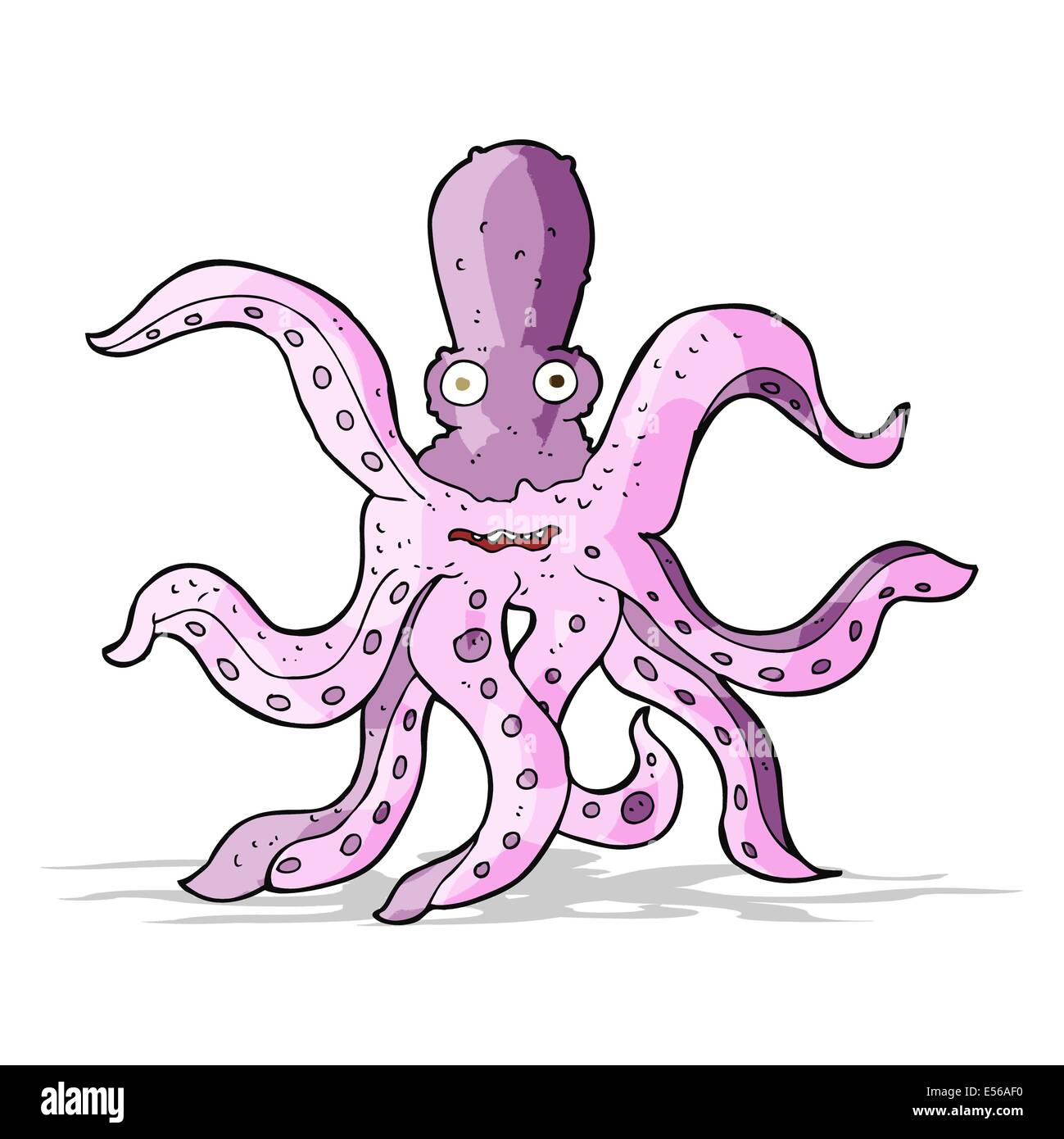 Cartoon Riesenkraken Stock Vektor
