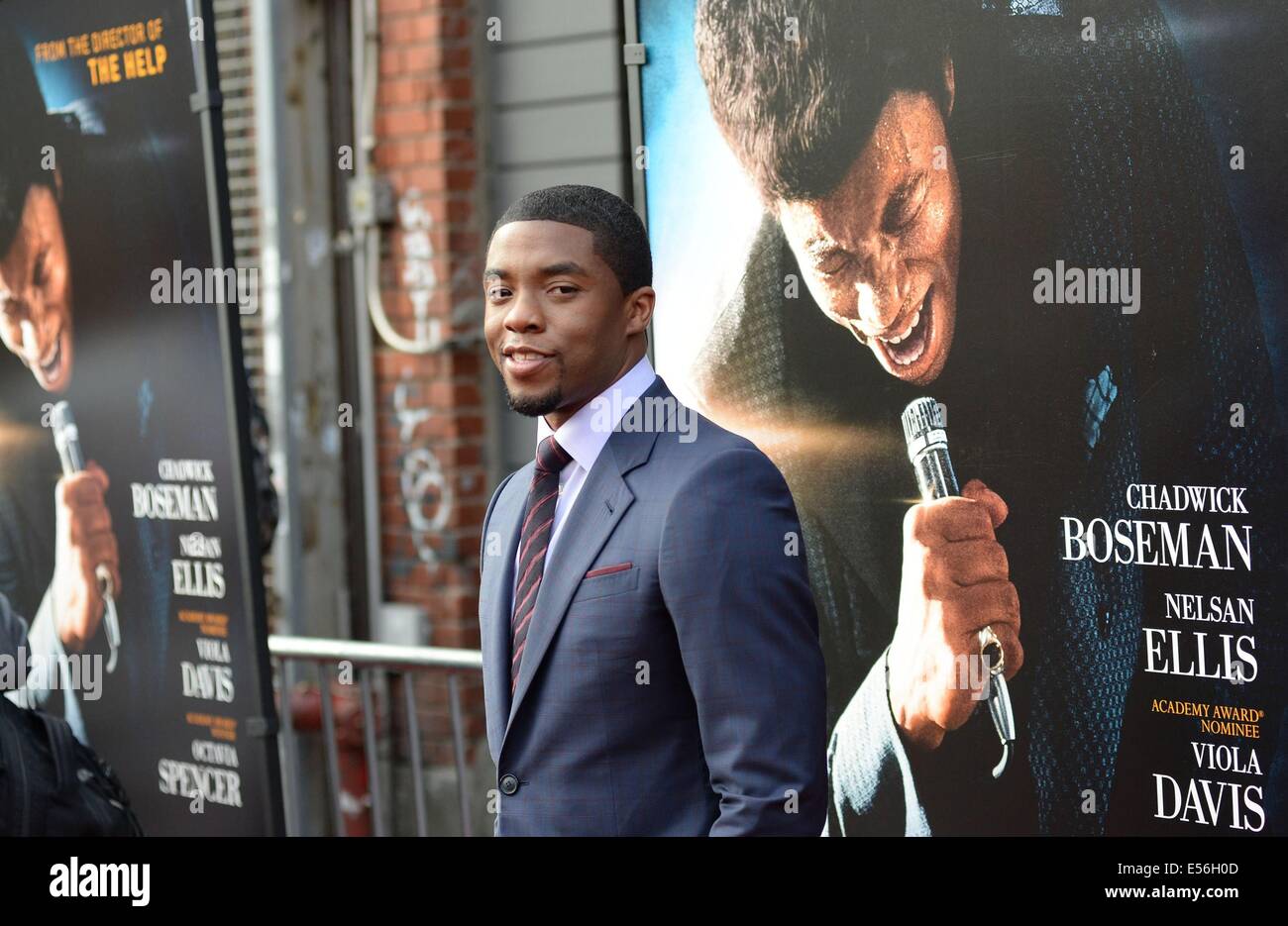 New York, USA. 21. Juli 2014. Nelsan Ellis im Ankunftsbereich für GET ON UP Premiere, Apollo Theater, New York, NY 21. Juli 2014 Credit: © Kristin Callahan/Everett Collection/Alamy Live News Stockfoto