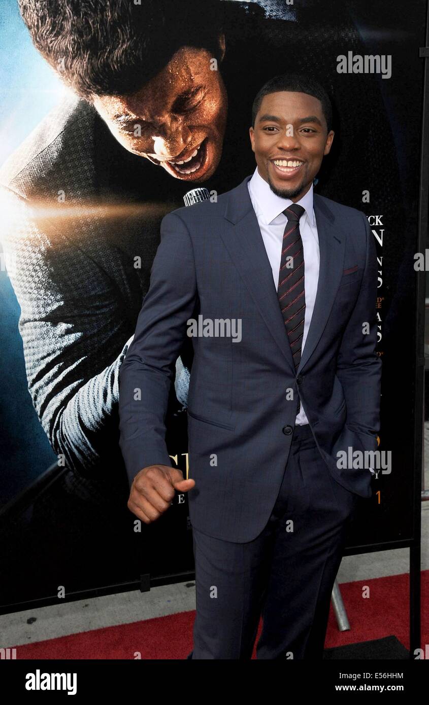New York, USA. 21. Juli 2014. Nelsan Ellis im Ankunftsbereich für GET ON UP Premiere, Apollo Theater, New York, NY 21. Juli 2014 Credit: © Kristin Callahan/Everett Collection/Alamy Live News Stockfoto