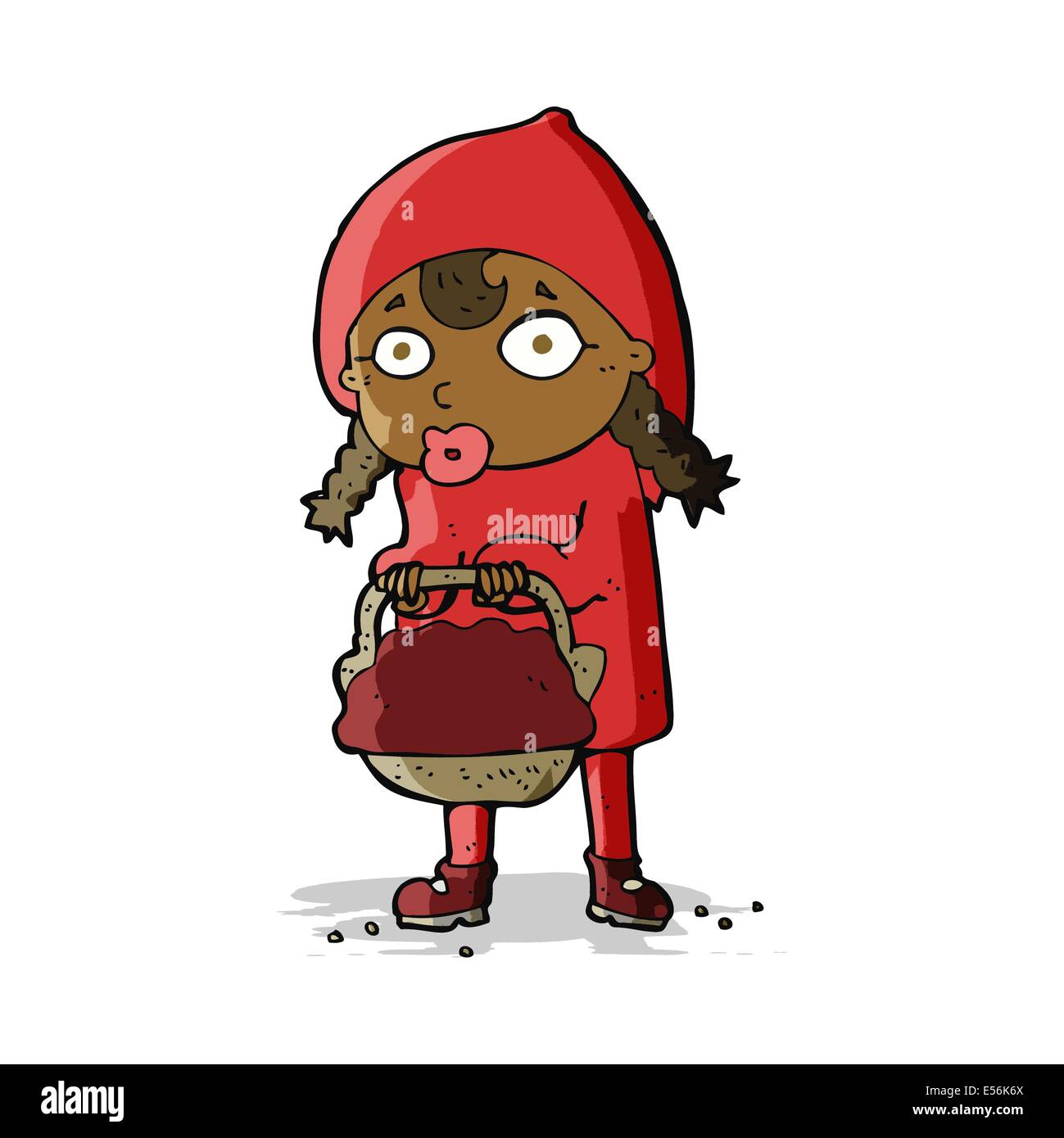 kleinen red Riding Hood cartoon Stock Vektor