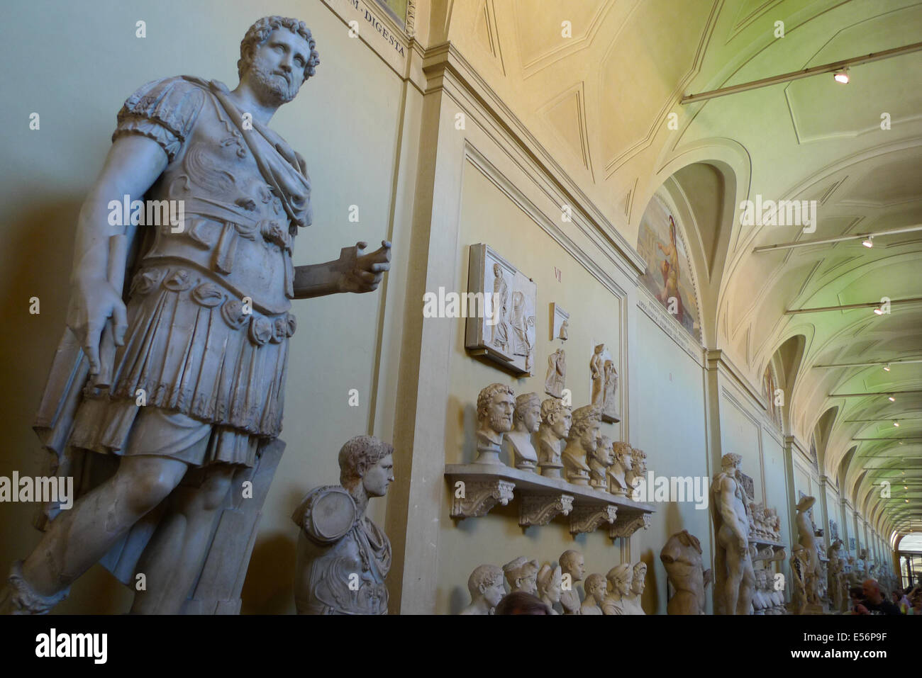 Im Inneren des vatikanischen Museums im Vatikan, Rom, Italien. Stockfoto