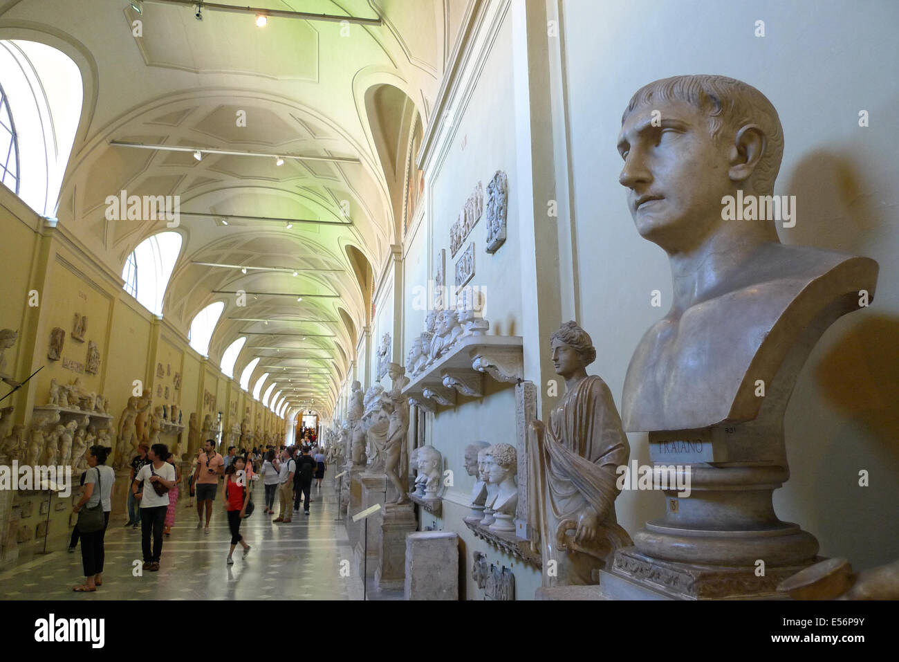 Im Inneren des vatikanischen Museums im Vatikan, Rom, Italien. Stockfoto