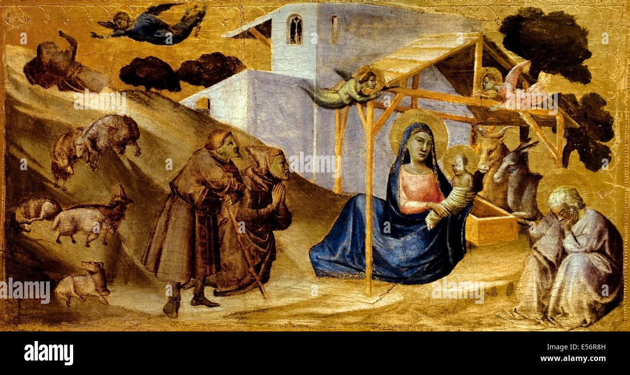 Le voyage des Mages - He Reise der Heiligen drei Könige (drei Könige) Bartolo di Fredi 1353-1410 Italien Italienisch Stockfoto