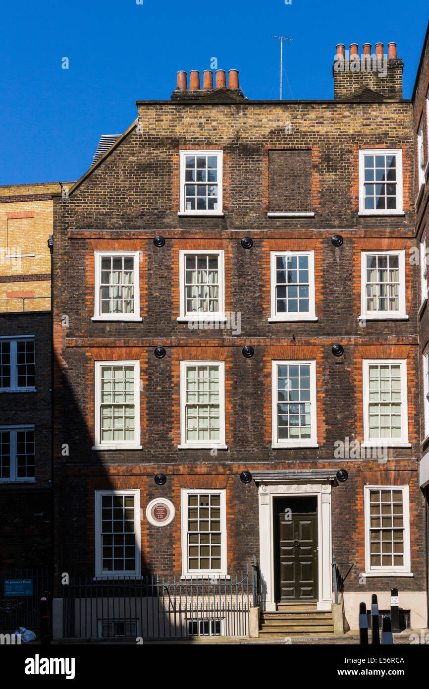 Dr.Samuel Johnson Haus - City of London Stockfoto