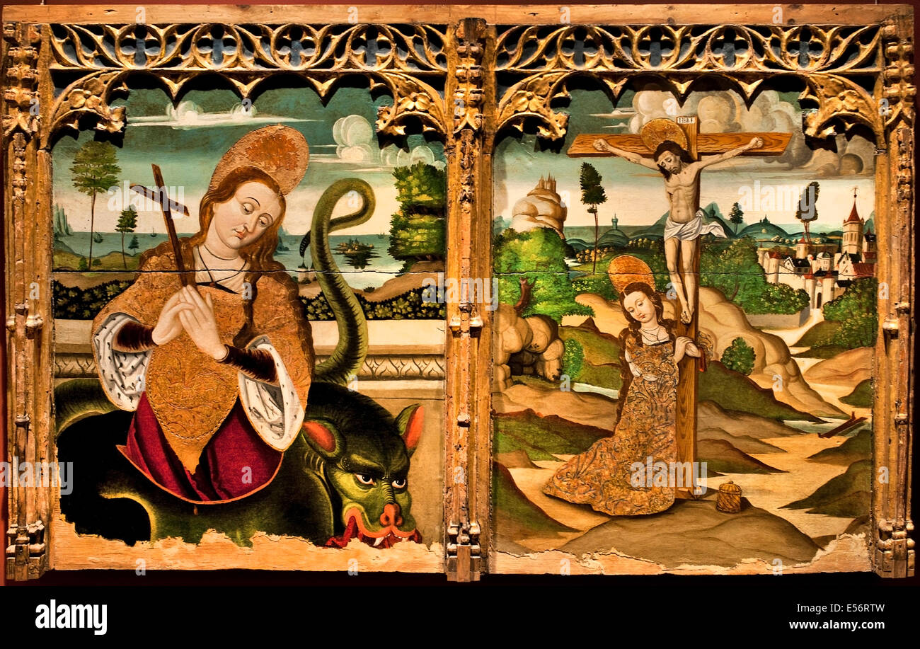 St. Margaret und St. Madeleine Languedoc zu Beginn des 16. Jahrhunderts Frankreich Französisch Stockfoto