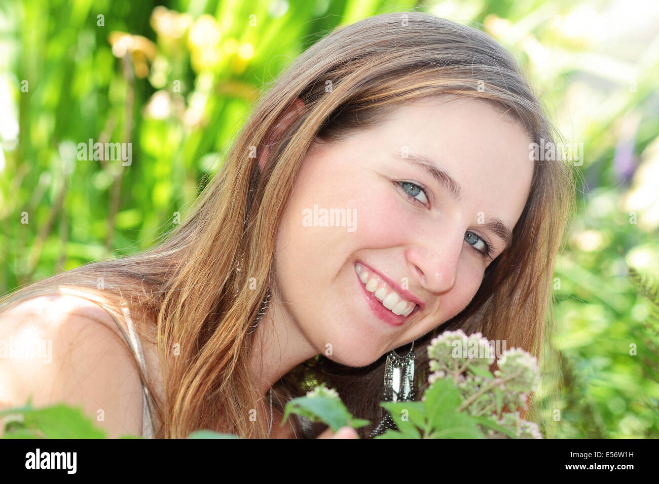 Pretty Woman Portrait Stockfoto